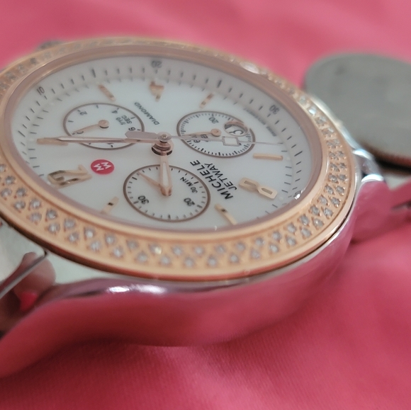 Michelle two tone watch - Picture 3 of 6